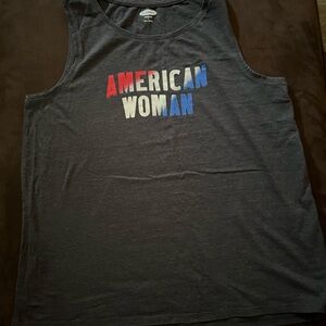 3 Shirts American women tank, a camouflage tank, and a camouflage T shirt bundle